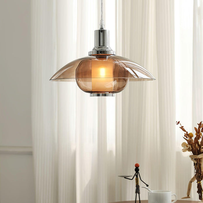 Flying Saucer Chrome Pendant Light - DWHOME