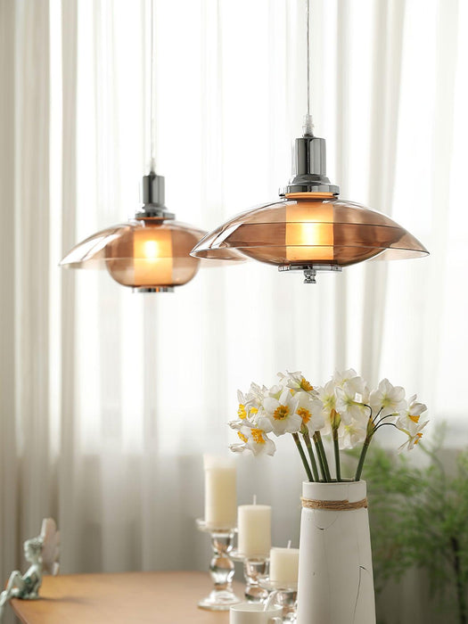 Flying Saucer Chrome Pendant Light - DWHOME