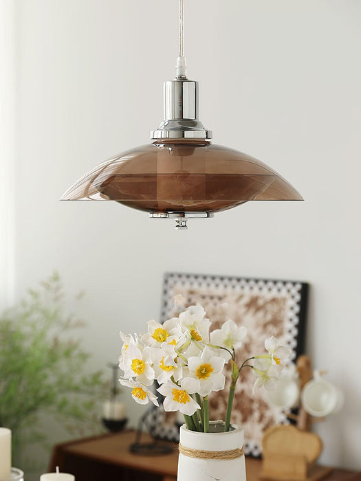 Flying Saucer Chrome Pendant Light - DWHOME