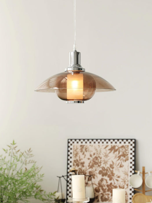 Flying Saucer Chrome Pendant Light - DWHOME