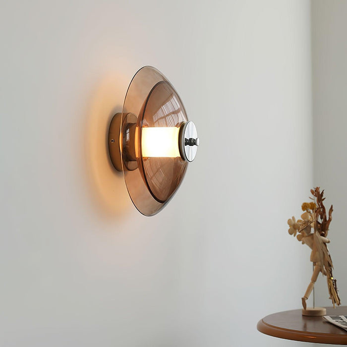 Flying Saucer Chrome Wall Light.