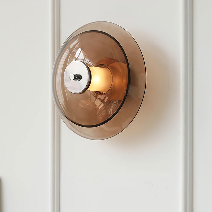 Flying Saucer Chrome Wall Light.