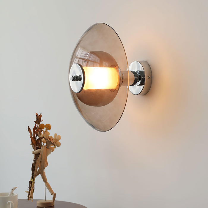 Flying Saucer Chrome Wall Light.