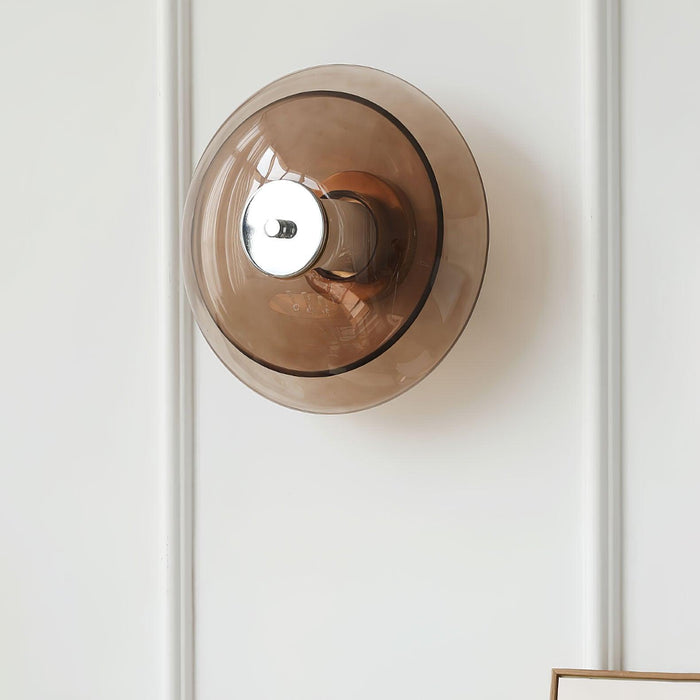 Flying Saucer Chrome Wall Light.