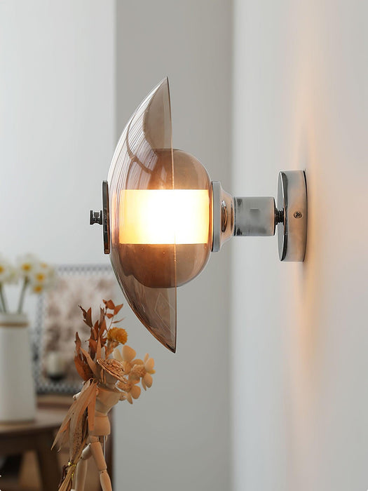 Flying Saucer Chrome Wall Light.