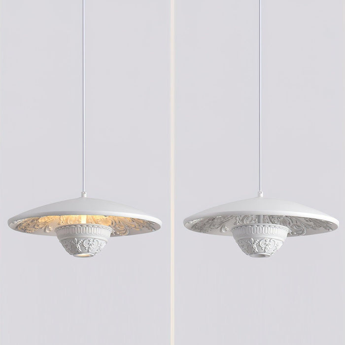 Flying Saucer Resin Pendant Lamp.