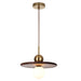 Flying Saucer Walnut Pendant Lamp-DWHOME