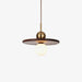 Flying Saucer Walnut Pendant Lamp.