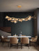 Folio Branch Brass Chandelier.