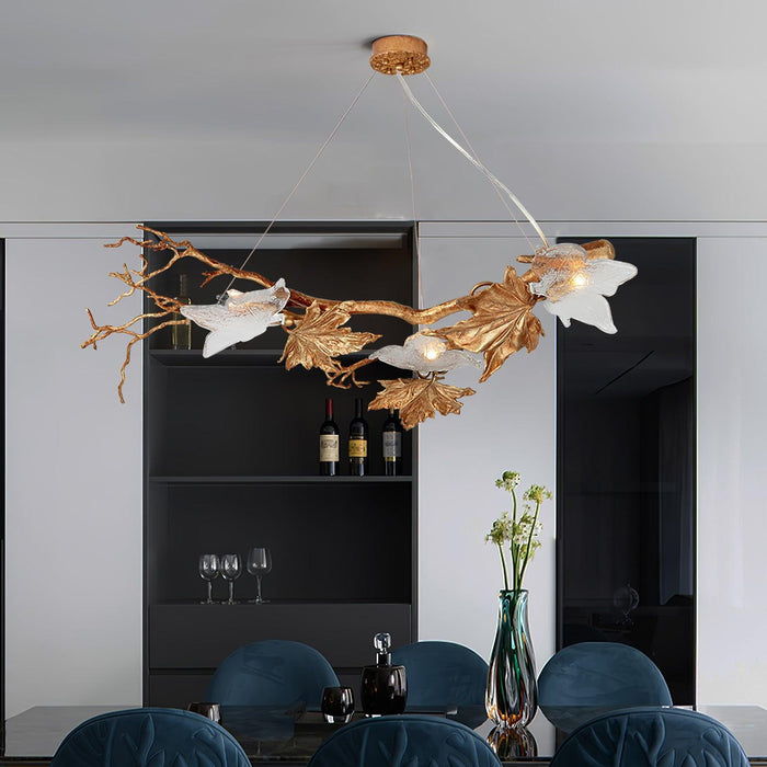 Folio Branch Brass Chandelier - DWHOME