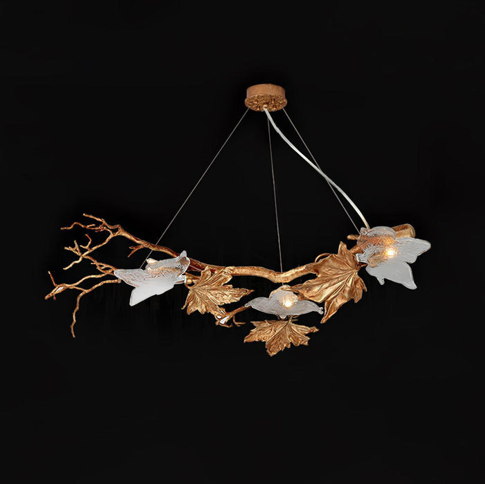 Folio Branch Brass Chandelier - DWHOME