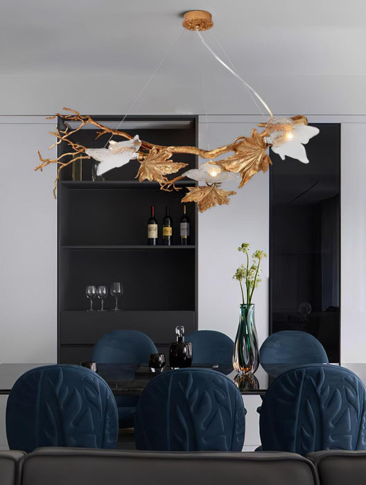 Folio Branch Brass Chandelier - DWHOME