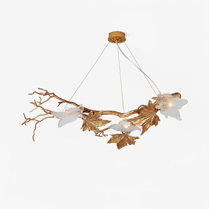 Folio Branch Brass Chandelier - DWHOME