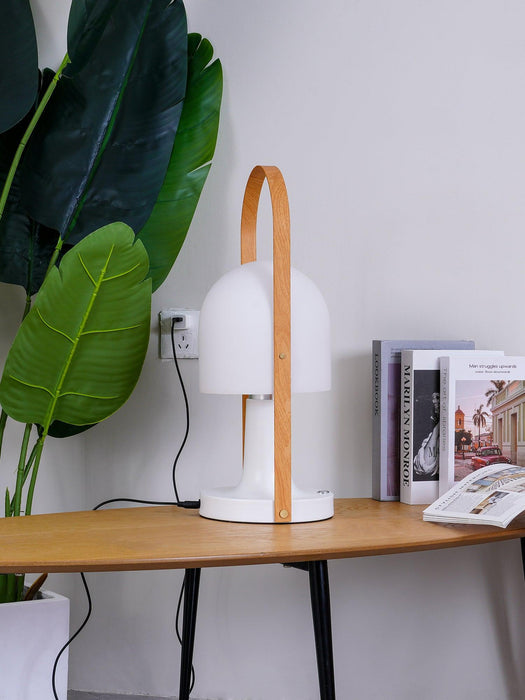 Portable Glass Charging Table Lamp-DWHOME