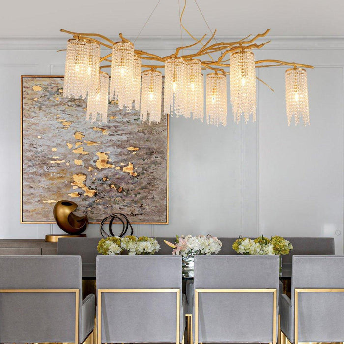 Forest Dawn Brass Chandelier - DWHOME