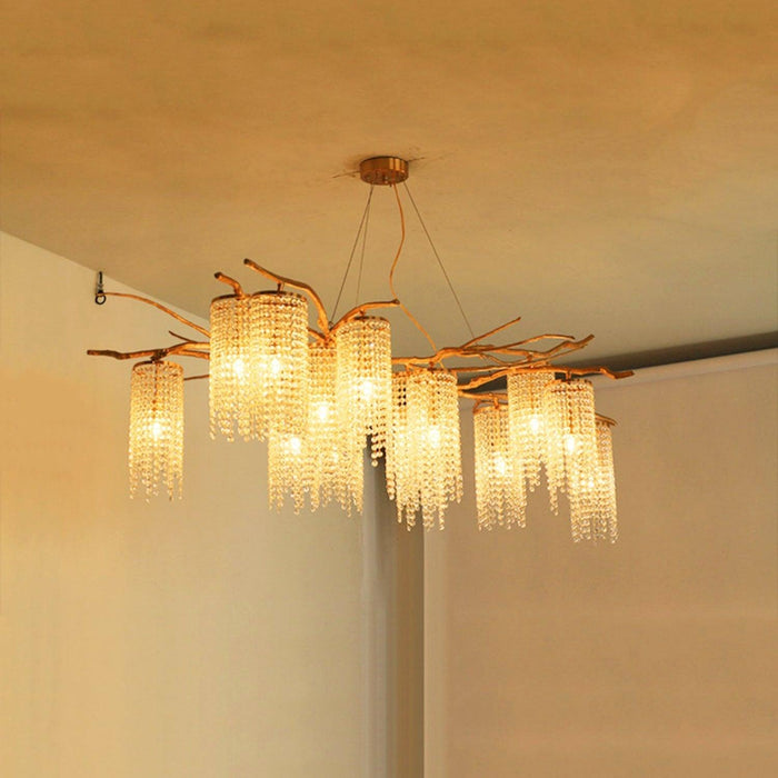 Forest Dawn Brass Chandelier - DWHOME