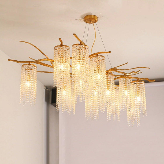 Forest Dawn Brass Chandelier - DWHOME