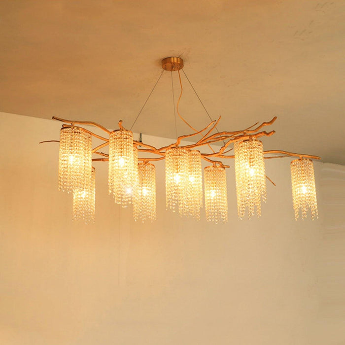 Forest Dawn Brass Chandelier - DWHOME