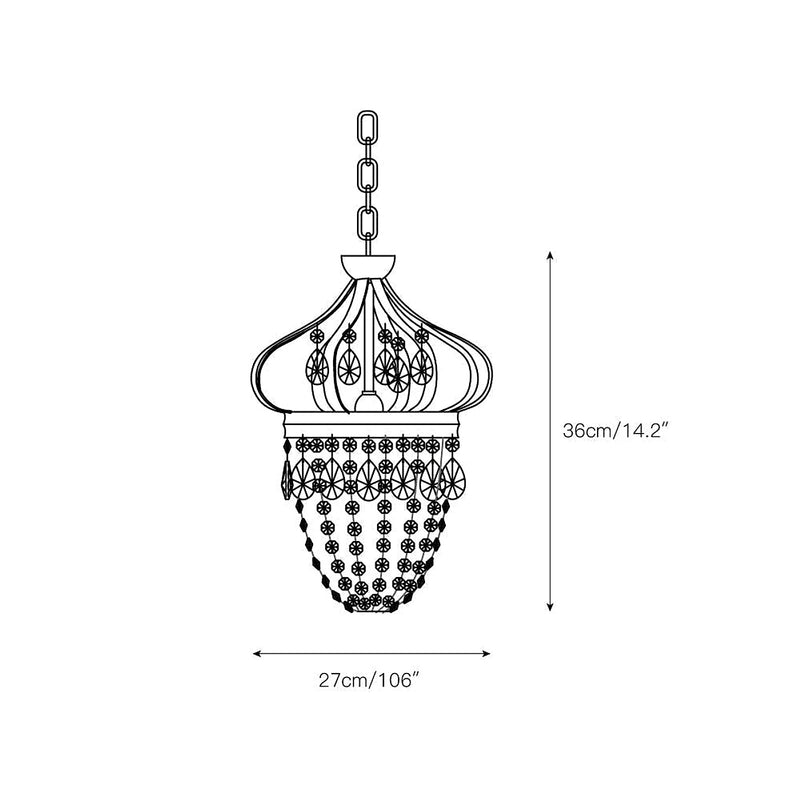 Abella Tear Drop Chandelier-DWHOME