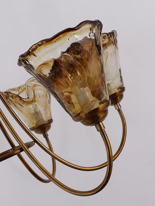 Franklin Amber Chandelier-DWHOME