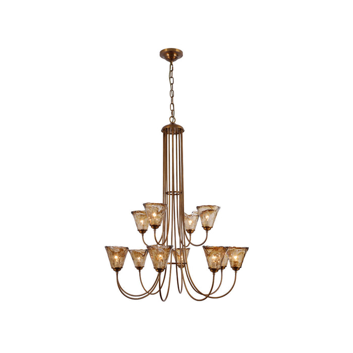 Franklin Amber Chandelier-DWHOME
