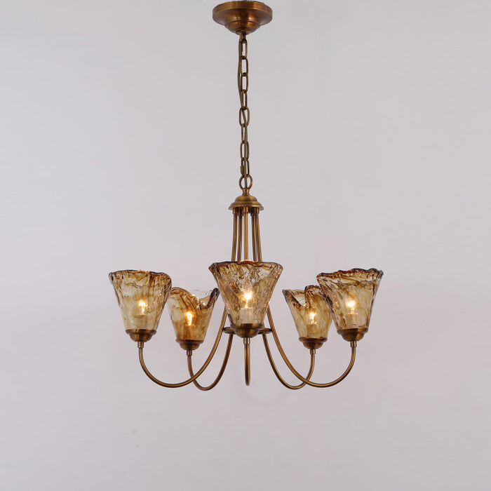Franklin Amber Chandelier-DWHOME
