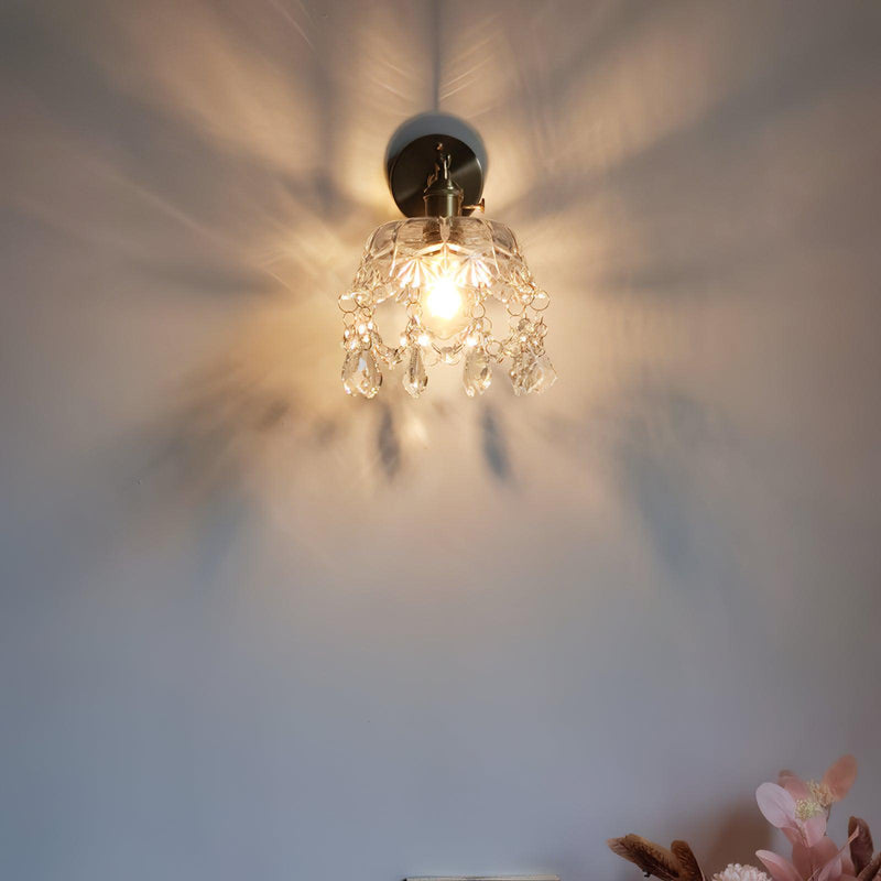 French Crystal Tassel Wall Light-DWHOME