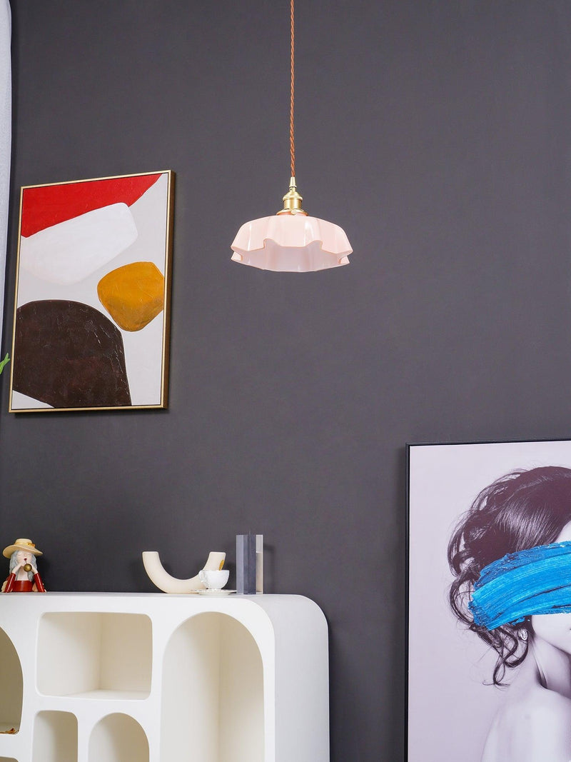 French Flower Pendant Swag Light-DWHOME