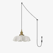 French Flower Pendant Swag Light-DWHOME