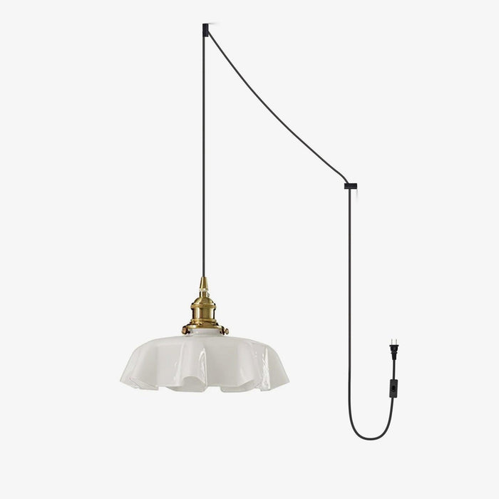 French Flower Pendant Swag Light-DWHOME