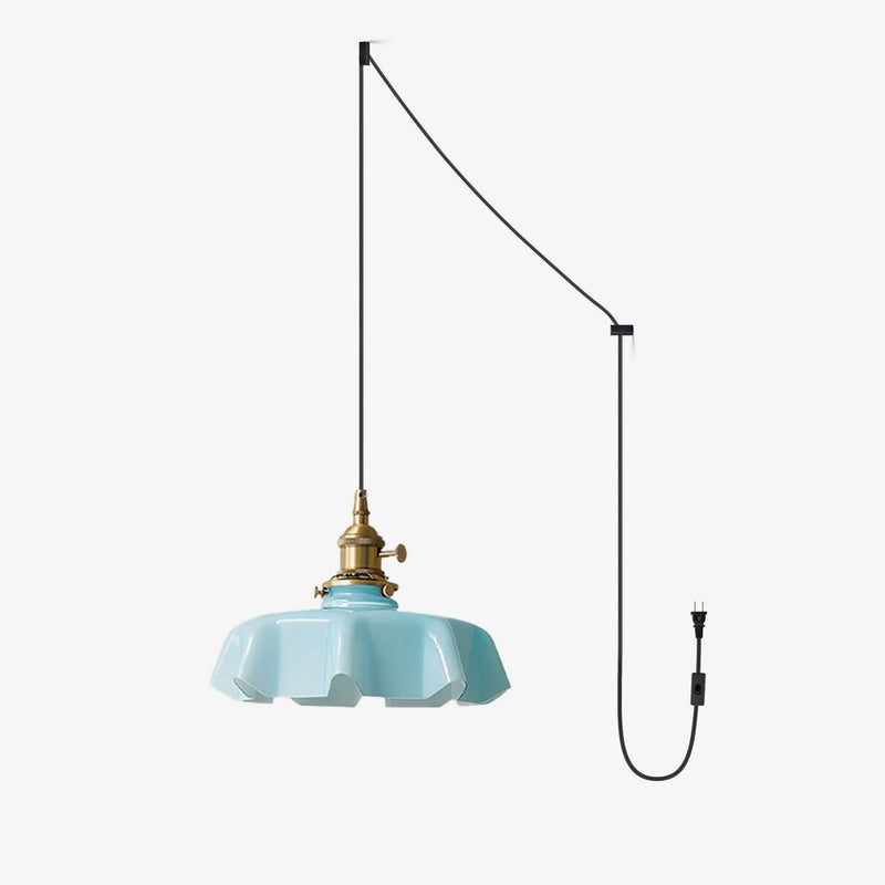 French Flower Pendant Swag Light-DWHOME
