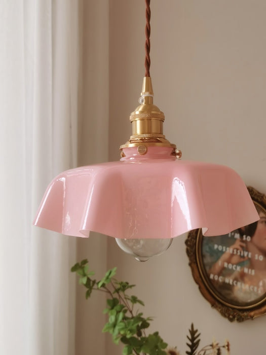 French Flower Pendant Swag Light