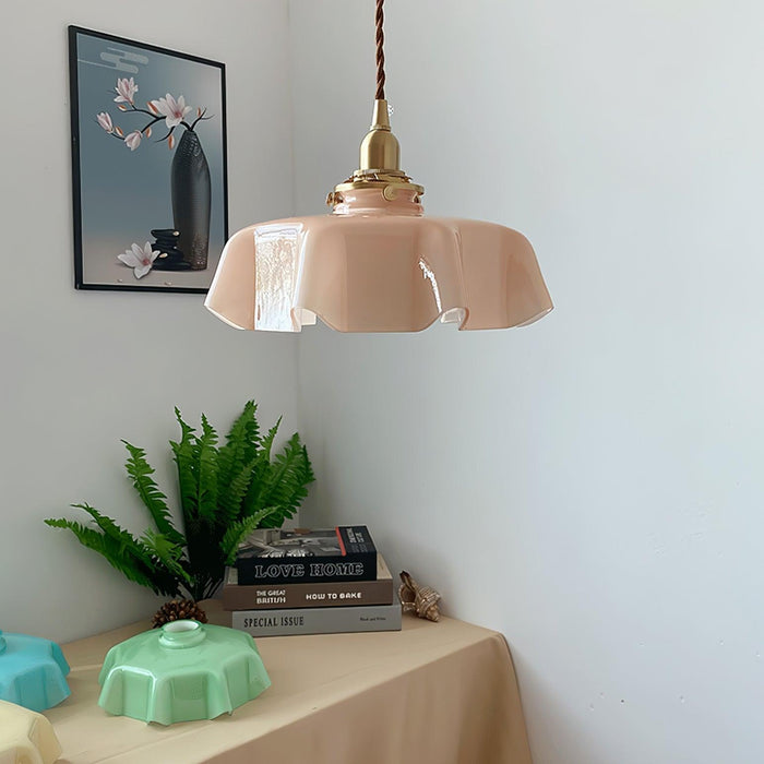 French Flower Pendant Swag Light-DWHOME