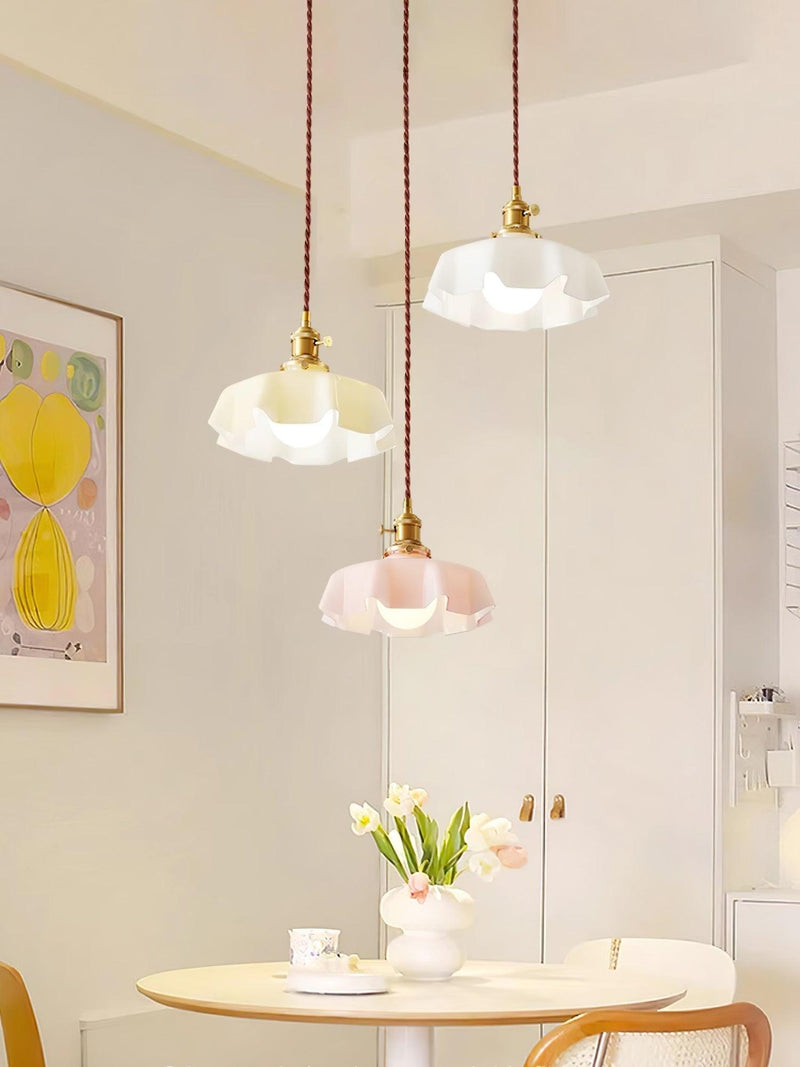 French Flower Pendant Swag Light-DWHOME