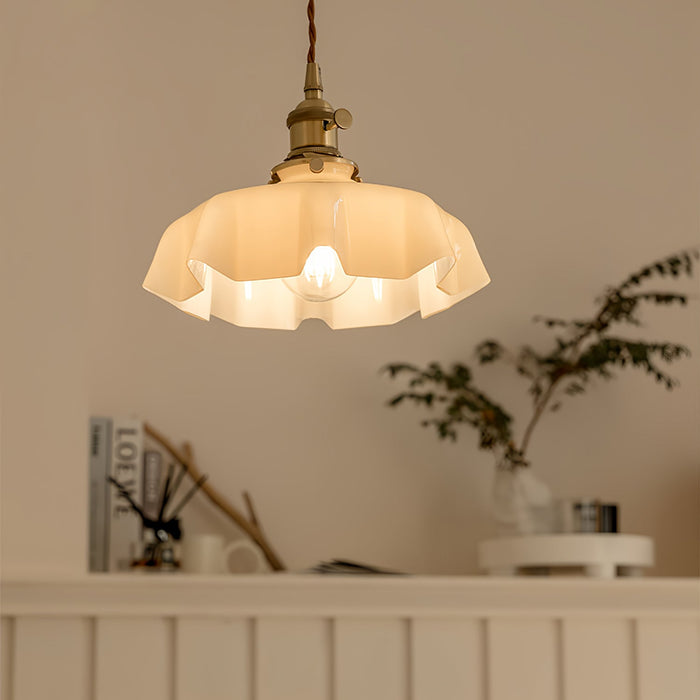 French Flower Pendant Swag Light.