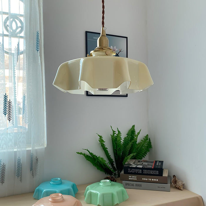 French Flower Pendant Swag Light-DWHOME