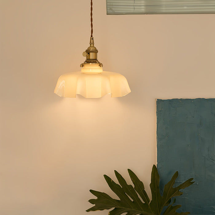 French Flower Pendant Swag Light