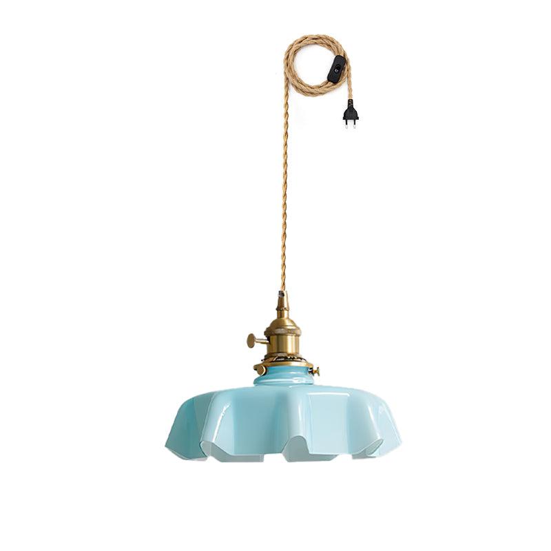French Flower Pendant Swag Light-DWHOME
