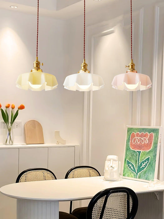 French Flower Pendant Swag Light-DWHOME