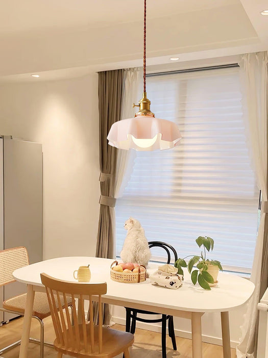 French Flower Pendant Swag Light-DWHOME