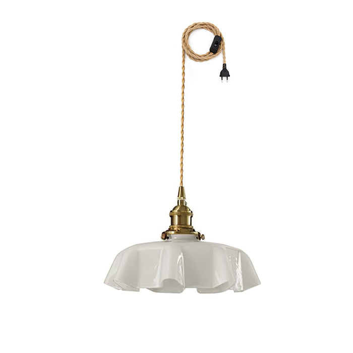 French Flower Pendant Swag Light