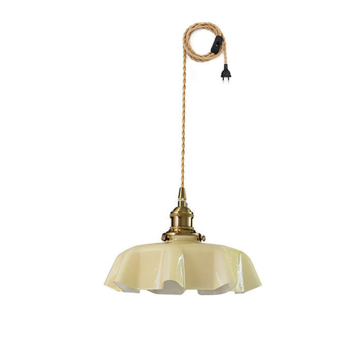 French Flower Pendant Swag Light