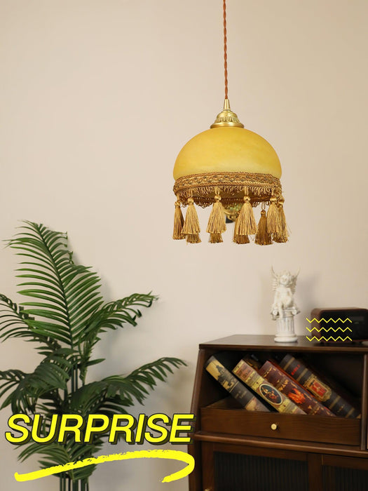 French Tassels Brass Pendant Light-DWHOME