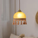 French Tassels Brass Pendant Light.