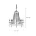 Frosted Crystal Bead Chandelier-DWHOME