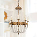Frosted Crystal Bead Chandelier-DWHOME