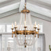 Frosted Crystal Bead Chandelier-DWHOME