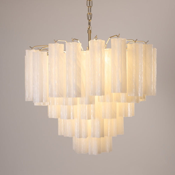 Frosted Murano Cascade Chandelier-DWHOME