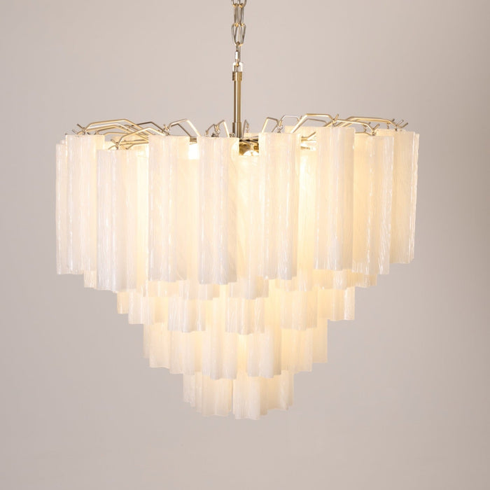 Frosted Murano Cascade Chandelier-DWHOME