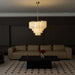 Frosted Murano Cascade Chandelier-DWHOME
